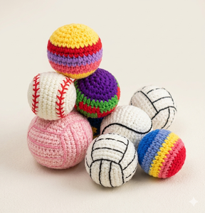 Ballons Hacky Sack au crochet personnalisés, faits main pour fêtes d'Halloween, pour le coup et le jonglage, couleurs assorties, vente en gros - Product Image 1