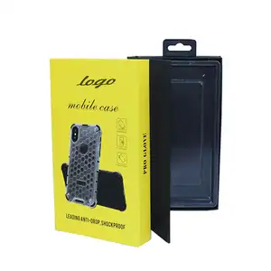 Luxus-Telefon hülle Papier box mit Logo gedruckt/Buchform Box für mobile Schutzhülle