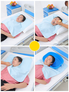 Bavoir adulte Bavoirs adultes Tablier d'alimentation alité pour le patient âgé Bavoirs alimentaires sales - Product Image 2
