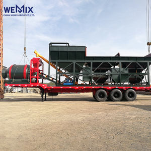 YHZM500 Planta dosificadora de hormigón móvil Mezclador de tambor Tipo de tambor Planta mezcladora móvil - Product Image 1