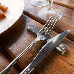 SH STONE <strong>Modern</strong> Style Natural Stone Marble Cutlery <strong>Rest</strong> Set 4-16 Pieces Calacatta Viola Home Decor Gifts-Includes Knife <strong>Fork</strong> <strong>Spoon</strong> - Product Image 3