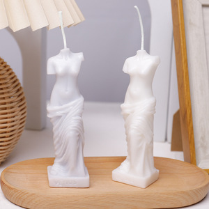 Vela perfumada de estilo Retro romano, adornos creativos de diosa sin cabeza de Venus, recuerdo de fragancia - Product Image 1