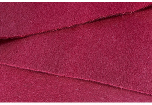 Tay Mềm Mại Cảm Thấy 100% Len Đôi Phải Đối Mặt Với Vải Màu Đỏ Vàng Với Tùy Chỉnh Chính Xác - Product Image 3