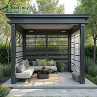 Tuiles en aluminium double couche de la grande muraille Abri de pluie épaissi Toit d'auvent d'isolation thermique pour villas de pavillon de jardin