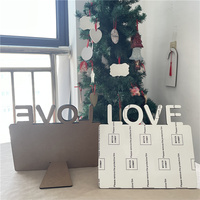 MDFSUB Cadre photo MDF sublimation pour la Saint-Valentin LOVE Sublimation Blanks cadre photo pour cadeaux Saint-Valentin
