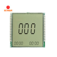 Personnalisé tn positif négatif série i2c lcd lecteur de glycémie moniteur écran lcd