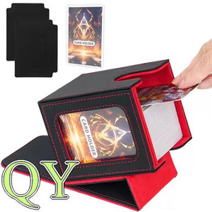 YY Caja De Cuero PU Para Cartas Con Ventana Y Dos Separadores Para Juegos De Mesa Y Colección - Product Image 6
