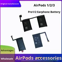 بطارية سماعات لاسلكية لـ airpods 1 و2 و3 الجيل الأول والثاني والثالث بطارية بديلة أصلية لإصلاح السماعات