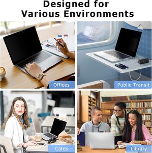 Magnetic <b>Privacy</b> <b>Screen</b> <b>Protector</b> For MacBook Pro 14.2inch M4 2024 Removable Laptop <b>Privacy</b> Scree - Product Image 5
