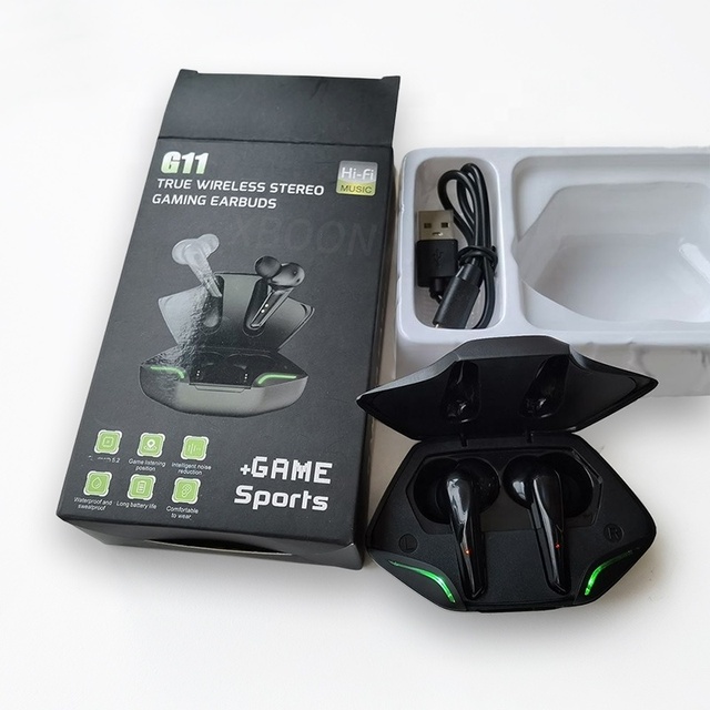 Hot G11 TWS V5.2 Gaming Headsets Low Latency Headphones Sports Wireless Earphones X15 Pro Noise Cancelling Earbuds