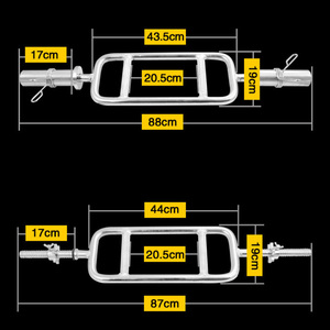 Barra Hexagonal Sólida con Anillas para Tríceps, Sentadillas, Peso Muerto, Entrenamiento de Fuerza, Equipo de Gimnasio - Product Image 2