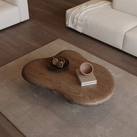 Nouvelle table basse créative en forme de nuage, marron irrégulier, pour salon moderne, écologique, durable, légère, en MDF Boruns