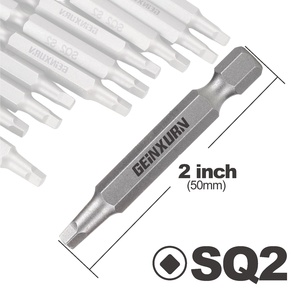 Geinxurn ชุดไขควง SQ2 <span class=keywords><strong>2</strong></span>นิ้ว50มม. หลายดอกไขควงขนาดเล็กเกรดอุตสาหกรรมพร้อมที่จับเหล็กขนาด100ชิ้น - Product Image 5