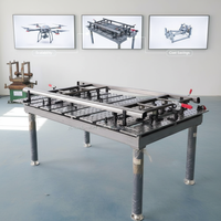 Système de table de soudage 2D durable, plateforme de soudage revêtue anti-rouille pour l'assemblage de conduits CVC et de profilés en aluminium