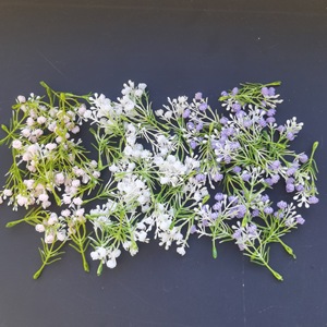 Têtes de fleurs artificielles Gypsophile Wen Hope 10 cm, violet, blanc, rose, en plastique, pour décoration maison, bureau, fournitures d'artisanat - Product Image 1