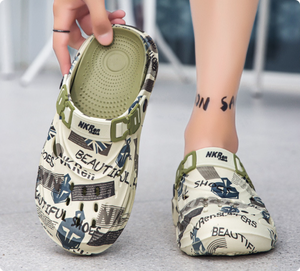 Fashion Men's Summer Outdoor Beach Sandals Dual-Purpose Soft Sole Closed Toe <strong>Slippers</strong> Non-Slip Wear-Resistant Breathable <strong>Clogs</strong> - Product Image 6