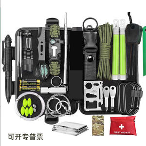 Kit d'outils de survie en plein air, compact en métal, pour la défense personnelle, les premiers secours et les situations d'urgence, modèle Fak, origine Chine - Product Image 4