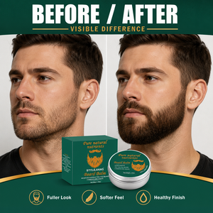 Baume à barbe au bois de santal 60g, revitalisant, hydratant et adoucissant pour la barbe et la moustache, marque privée - Product Image 5
