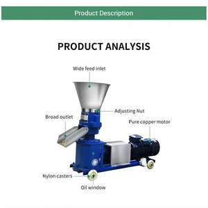 Máquina Eficiente para Procesar Alimentos para Aves de Corral, Ahorradora de Energía, Máquina Pequeña para Hacer Pellets de Alimento para Mascotas, Gatos y Perros - Product Image 3