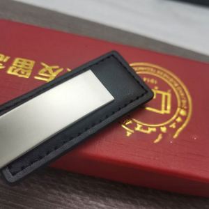 Ys894 Promotional Gift Custom Embossed Logo Laser Engraving Car <b>Keyring</b> Pu Metal <b>Leather</b> Keychain - Product Image 5