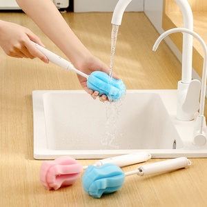 Cups Washing Foam Sponge Soft <b>Bottle</b> Mugs Cups Cleaning <b>Brush</b> Multi-function Bristles Deep Bottom <b>Bottle</b> <b>Brush</b> - Product Image 6