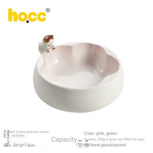 Cerâmica Anti-Knock Gato e Cão Tigela Padrão Sólido Eco <span class=keywords><strong>Pet</strong></span> Food e Beber Tigela de Arroz <span class=keywords><strong>Pet</strong></span> Supplies - Product Image 6