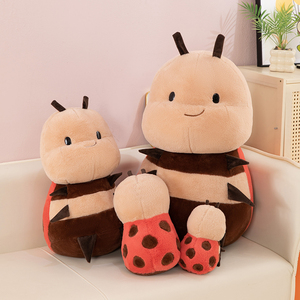 Peluche de Abejita de Dibujos Animados, Muñeco de Mariquita, Relleno de Algodón PP, Bordado, Regalo Adorable para Unisex - Product Image 2