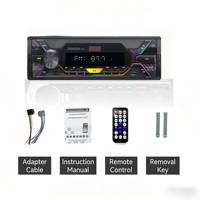 Reproductor MP3 para Auto, 6 Canales RCA, Amplificador 7388, Estéreo, Autoradio, Pantalla LCD, Doble USB, FM, BT, TF, Audio para Auto