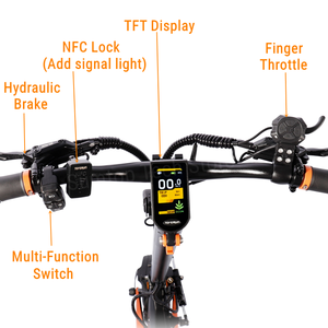 Monopattino Elettrico TEVERUN Blade <span class=keywords><strong>Gt</strong></span> II ad Alte Prestazioni UE/USA, Doppio Motore 3200W 60V 26 Ah 85km/h, Freno Idraulico TFT, NFC - Product Image 5