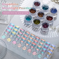 Poudre à ongles blanche nacrée, paillettes personnalisées, brillance éclatante, effet miroir chromé, poudre à ongles holographique féerique