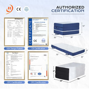 <span class=keywords><strong>Matelas</strong></span> moderne en mousse à mémoire de forme pliant Queen-Size avec housse en bambou doux <span class=keywords><strong>canapé</strong></span>-lit portable pour chambre à coucher - Product Image 6