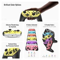 Jeu de plaques frontales de couleur personnalisée pour manette de jeu 10 couleurs ABS durable facile à encliqueter avec capuchons de manette pour console Switch 2 Pro