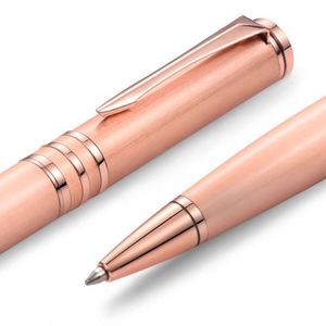 High Quality Luxury Metal Ballpoint <b>Pen</b> Custom Logo Hot Selling Rose <b>Gold</b> Fittings 0.7 mm Writing Width Stationery for Business - Product Image 6