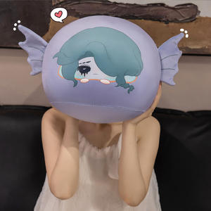 Coussin rond en tissu à motif papillon rouge, personnage de <span class=keywords><strong>la</strong></span> Cinquième Personnalité, avec pendentif Jardinier, Poupée Psychologue, Pêcheur, Millet, Acrobatique - Product Image 3