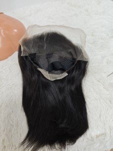 Letsfly Promotion 38$ Perruques Bob Lisses 14 pouces 10A 250% 13x4 Lace Frontal 100% Cheveux Humains Brésiliens Vierges 190g Vente en Gros - Product Image 5