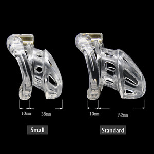 جهاز عفة ذكوري بلاستيكي قابل للفتح مع حلقة وفتحة تهوية، قفص للقضيب، ألعاب جنسية للرجال - Product Image 3