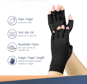 Luvas de Compressão de Cobre para Alívio da Dor da Artrite e Síndrome do Túnel Carpal para Homens e Mulheres - Product Image 5