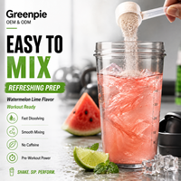 Greenpie OEM Marque Privée Sportive Supplément Alimentaire Pastèque Citron Vert Sans Caféine Pré-Entraînement Poudre Stimulante