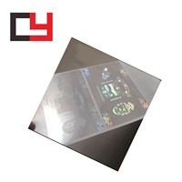 Feuilles de laminage holographiques froides avec impression UV, superpositions holographiques adhésives, pochettes holographiques transférées à chaud