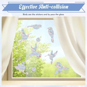 Autocollants de fenêtre d'oiseau autocollants de fenêtres <span class=keywords><strong>anti</strong></span>-<span class=keywords><strong>collision</strong></span> autocollants de fenêtre non adhésifs - Product Image 5