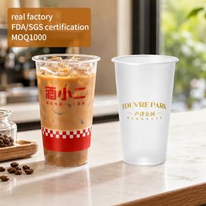 Vaso Desechable Portátil de Plástico para Camping y Aire Libre, 16oz 500ml, 90mm de Diámetro, con Diseño y Logotipo Personalizados - Product Image 1