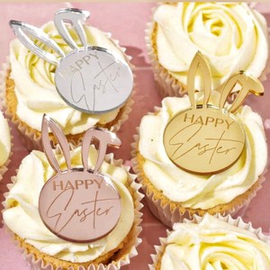 Decoración para Pasteles <span class=keywords><strong>de</strong></span> Pascua con Conejitos, <span class=keywords><strong>Huevos</strong></span> y Adornos <span class=keywords><strong>de</strong></span> Plástico Acrílico - Product Image 3
