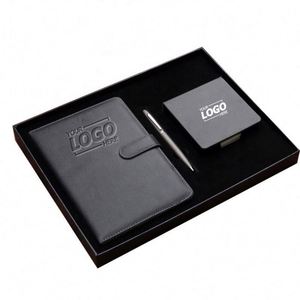 Premium A5 <b>Notebook</b> Gift <b>Set</b>: Branded Journal, Keychain & Wallet - Perfect Corporate Gifts & Promotional Items - Product Image 1