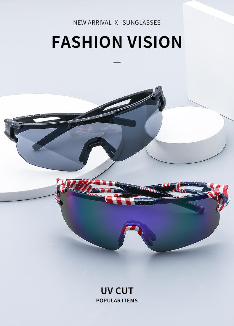 Gafas deportivas a prueba de viento de gran tamaño unisex moda