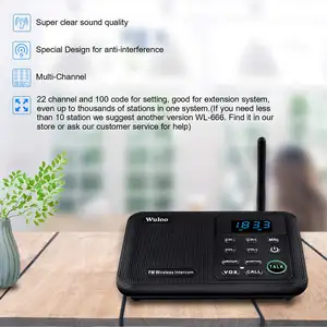 2 Ways Multi-channel Real-time Communication System Intercom For Home With Long Range Monitor Function