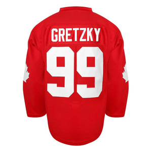 Camiseta de Hockey Retro Clásica Roja de Gretzky Número 99 - Product Image 2