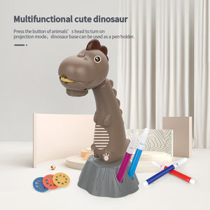 教育技术投影仪光恐龙磁性画板桌玩具带水彩笔ABS塑料8.5英寸 - Product Image 5