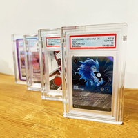 Étui de protection magnétique en plexiglas transparent résistant aux UV pour cartes gradées, présentoir pour cartes à collectionner
