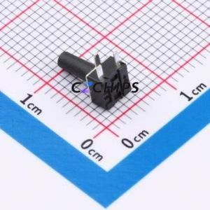 TSC08-CBW1FH9.0 Tactile Switch Through hole-3P,4.5x4.5mm Switch Single Pole Single Throw Round Button 2.5N Right Angle Insert - Product Image 2