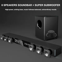 Vofull 2.1 2-en-1 Barre de son détachable pour Home Cinéma Barres de son audio avec connexion HDMI-ARC/optique/AUX,